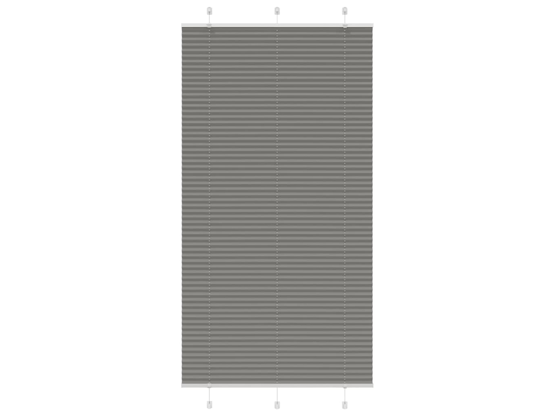 Vidaxl Antracite Plissada Cega 110x200 Cm Largura Tecido 109,4 Cm