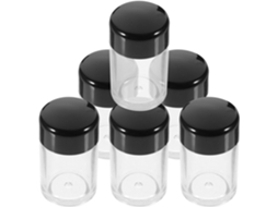 Conjunto De 6 Recipientes Vazios De Plástico Para Pó De 3g, Dispensador Leve E Compacto.