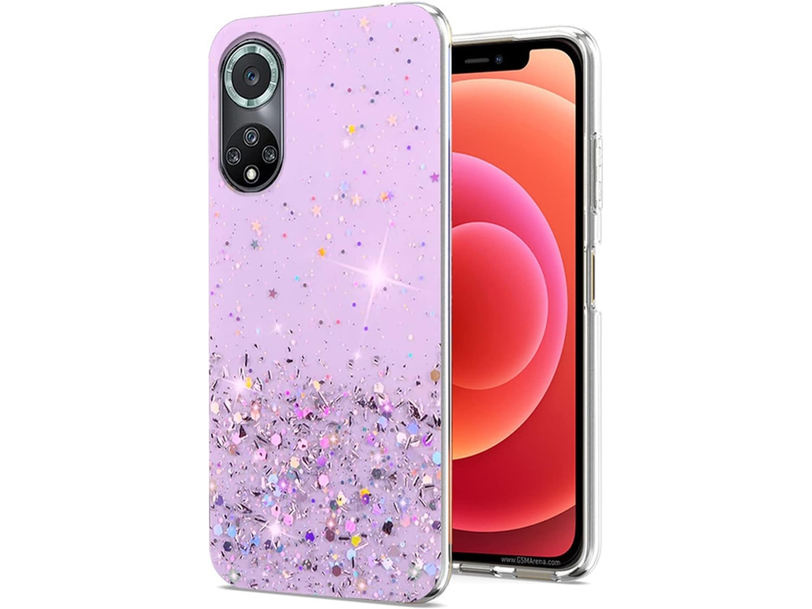 Capa Brilhante para Honor, Huawei Honor 50 Pro HONGWE. Silicone Textura Macia Transparente