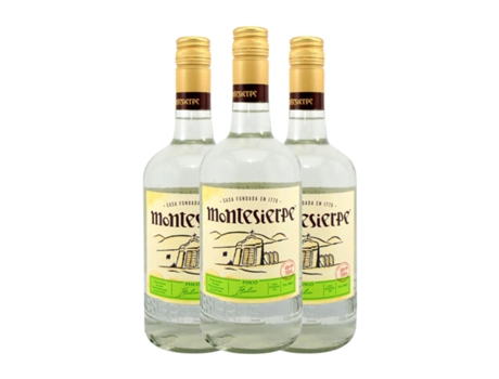 Aguardente Pisco MONTESIERPE Italia (0.7 L - 3 Unidades)