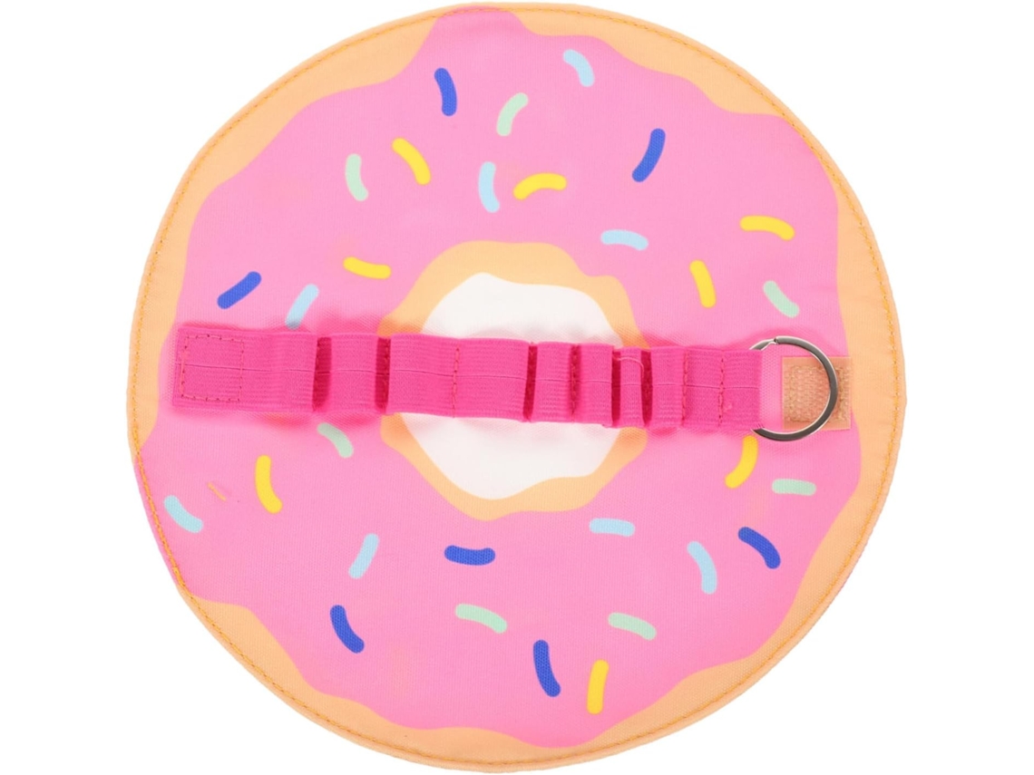 Estojo De Lona Enrolável Para Canetas E Lápis, Com Estampa De Donut, Compacto E Prático.