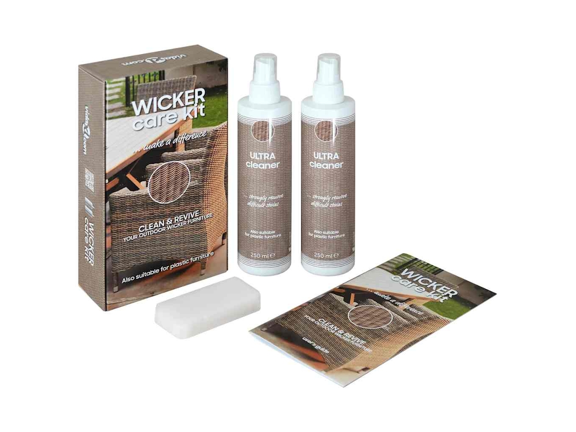 Vidaxl Kit Limpeza P/ Móveis De Jardim De Vime E Textilene 2x250 Ml