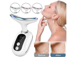 Aparelho Facial de Rejuvenescimento da Pele, Massageador Beleza para Rosto e Pescoço, Portát Il Cuidados com a Fe GOKOCO