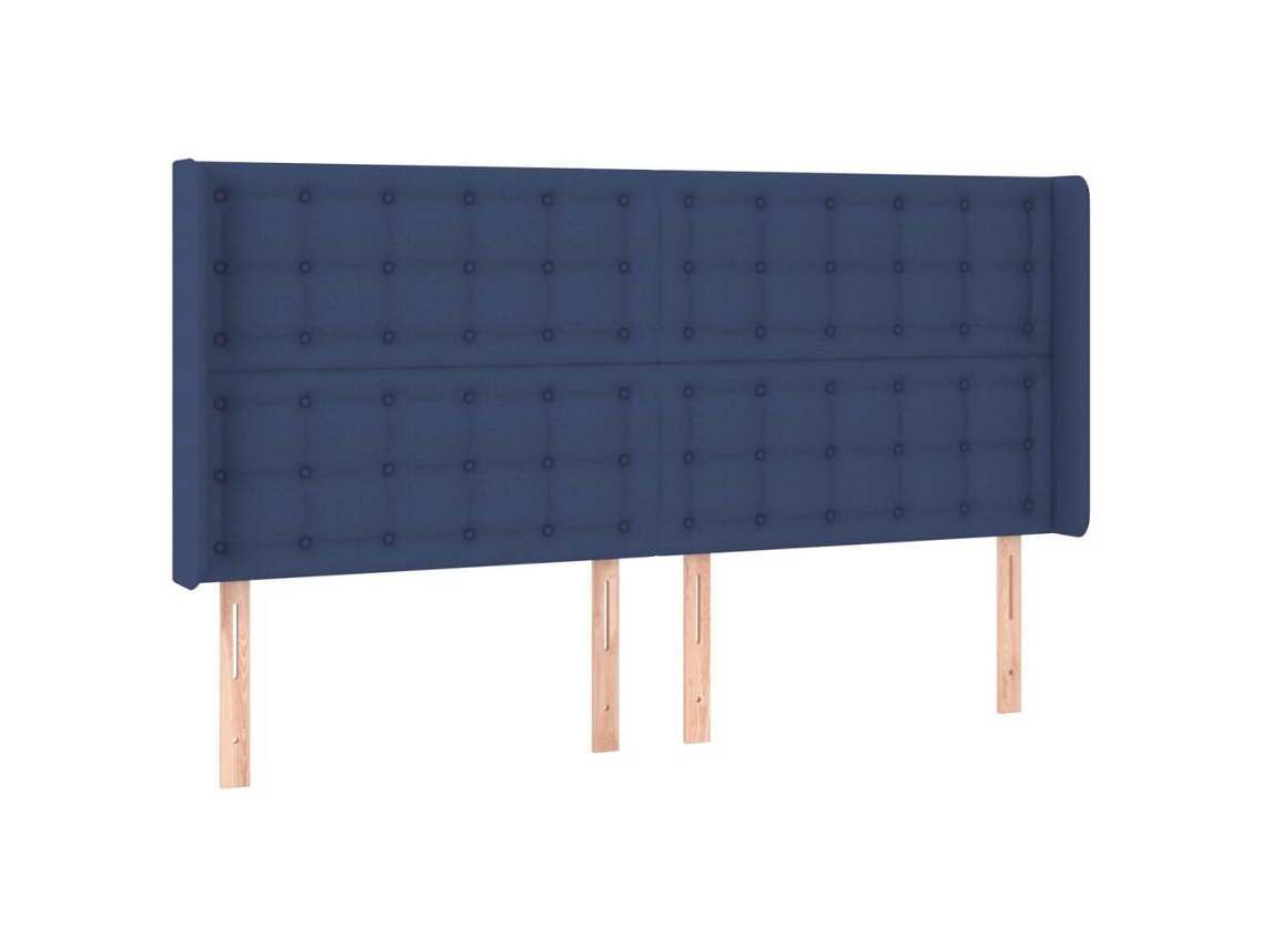 Headboard, Headboards Vidaxl Azul Tecido (163 X 16 X 118/128 Cm)