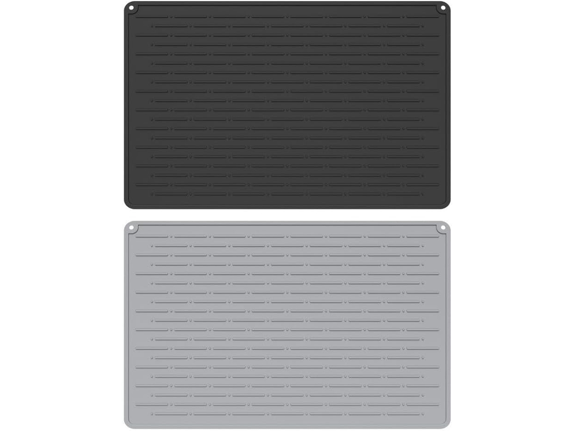 Tapete de silicone reutilizável para Pia com base antiderrapante para secar louças e painéis, e também para usar como forro.