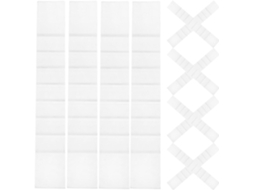 50 tiras de silicone antiderrapantes para armários, leves e práticas para pendurar roupas.