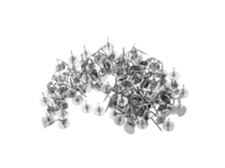 150 Tachas De Ferro Plano Para Madeira, Cor Prateada, Decorativas