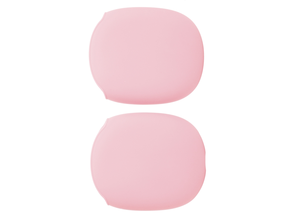 Funda protectora de silicona para auriculares iOS Max resistente al polvo y golpes rosa | S/MARCA
