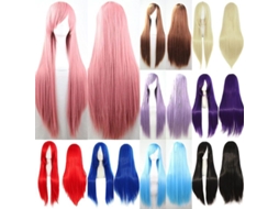 2026 peluca de Cosplay Anime para Mujer Cabello Largo Recto Completo de Pelo Sintético para Fiestas Y Disfraces
