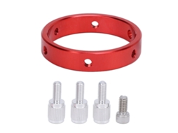 Anel guia metálico de 6 furos para telescópio astronômico de 40-60 mm com rosca de 1/4" e parafusos M6. LAXISCREED