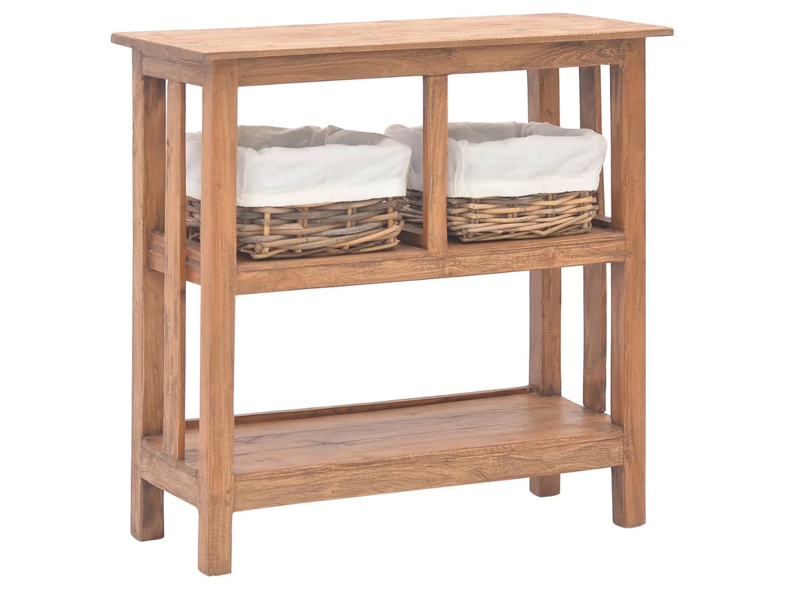 Console Table, Console Tables Vidaxl Marrom Madeira