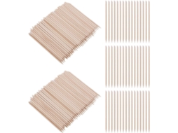 Palitos De Madeira Para Empurrar Cutículas, Dupla Face, 15 Cm