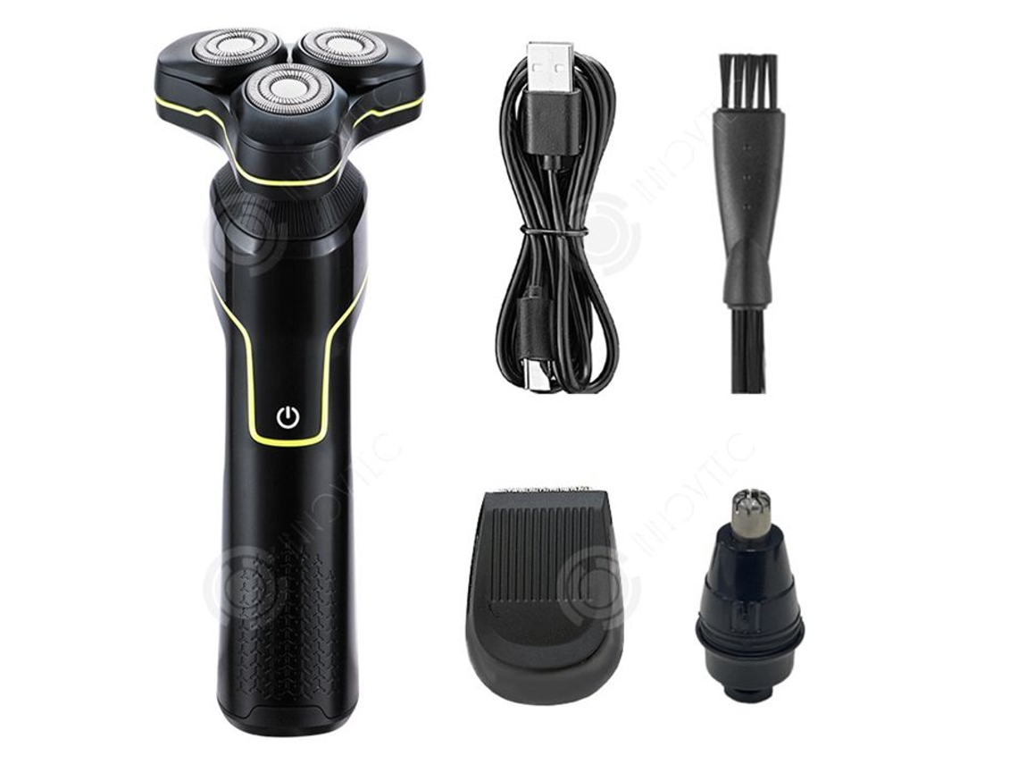 Inn Lâmina Elétrica 17x6,5cm 3 Em 1 Lâmina Elétrica Molhado E Seco Para Homens Com Tecnologia Skinprotect Lâmina Elétrica Para Ho Innovtec