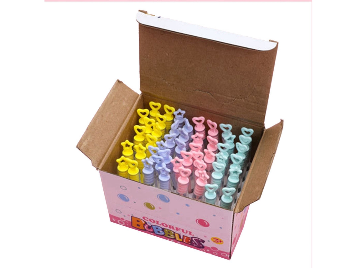 Mali 48pcs Varinha de Bolha com Cola Plástica Ambiental para Crianças de 4 a 6 Anos Brinquedo de Bolha