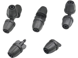 Sistema de Irrigação por Aspersão para Gramado com 2 Conectores Mangueira 8/11 Mm Porcas Travamento, Conector | S/MARCA
