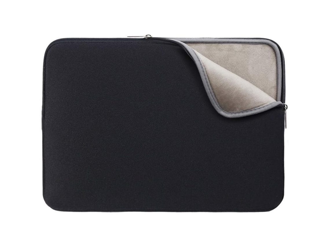 Capa Para Laptop 15 Polegadas Estojo Protetor Macio Acolchoado Bolsa De Transporte Compatível Com Computador 15.4 Polegadas Cinza