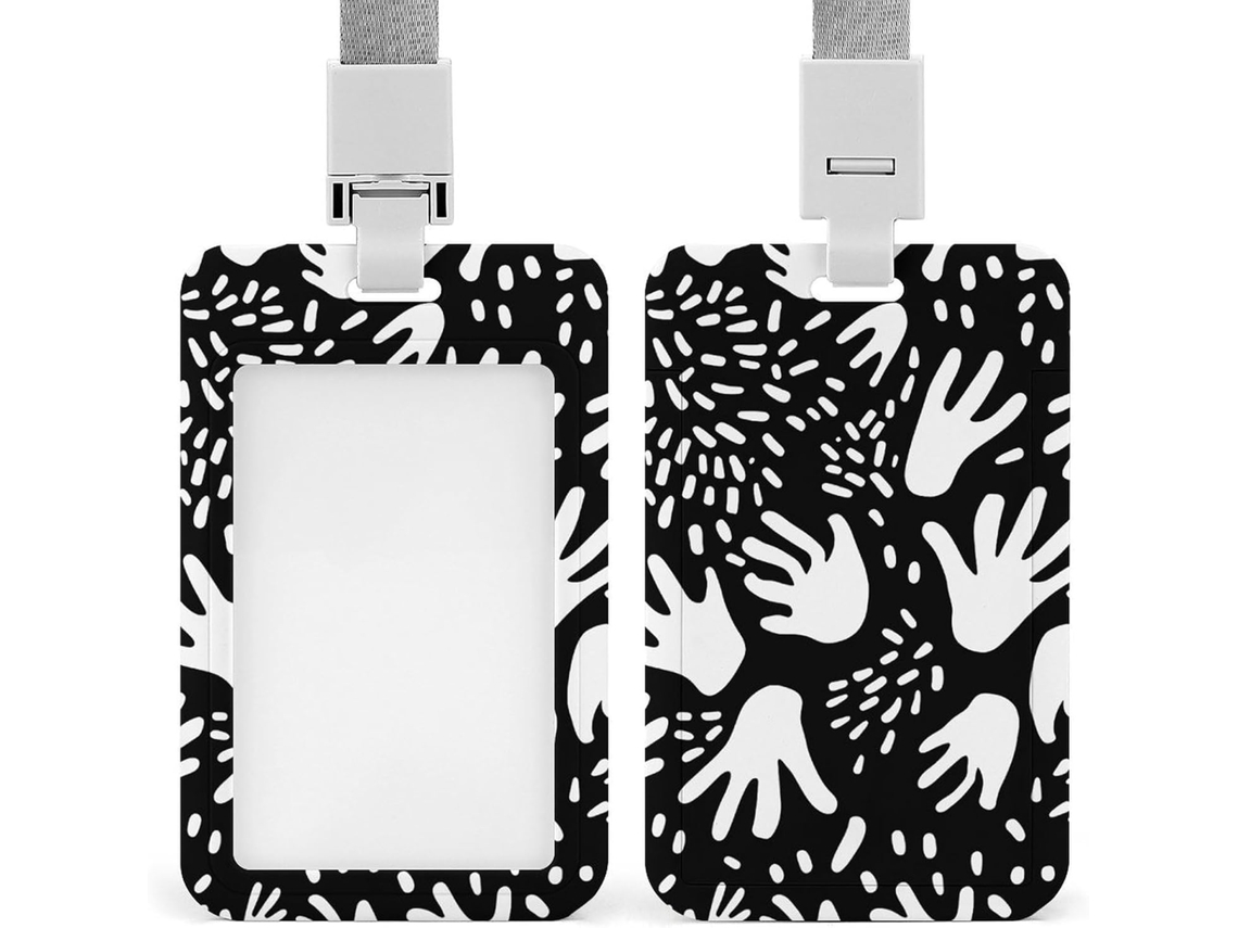 Clipe Crachá, Design Redondo E Charmoso Com Bolinhas Cordão, Porta Crachá, Cordão Identificação, Porta Crachá