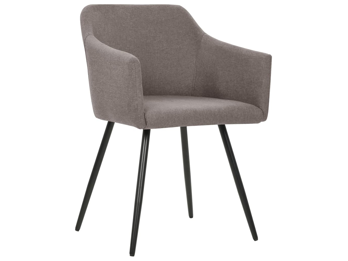 Maison Exclusive - Cadeiras De Jantar 4 Pcs Tecido Cinzento-acastanhado