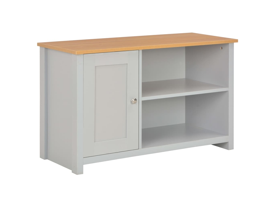 vidaXL Móvel de TV 95x39x58 cm cinzento