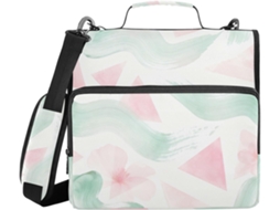 Bolsa Organizadora Fichário De 3 Argolas, 8cm Com Alça De Ombro, Fácil De Transportar, Ideal Estudantes