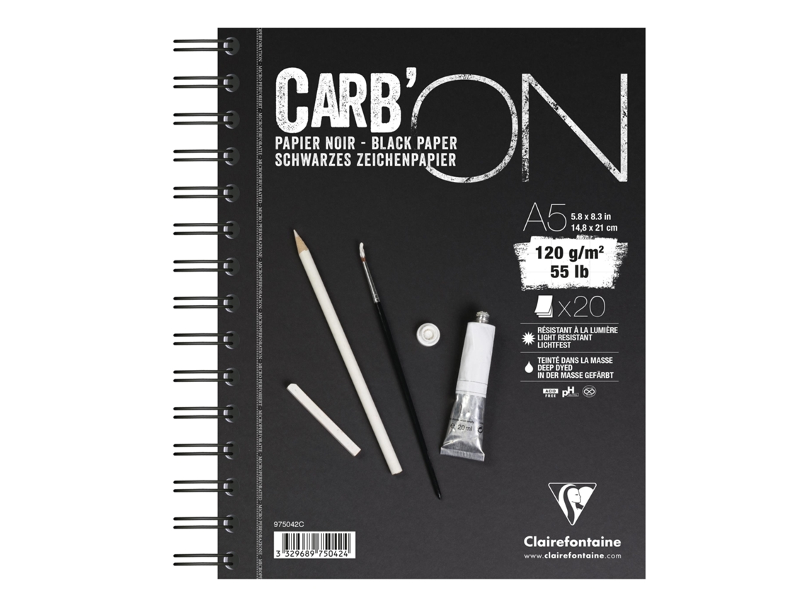 Bloco Carb'On Black A5