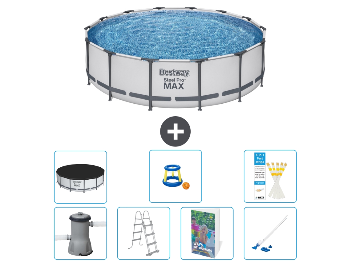 Bestway Piscina Bestway Steel Pro Max Redonda - 427x122 Cm - 8-peças S590