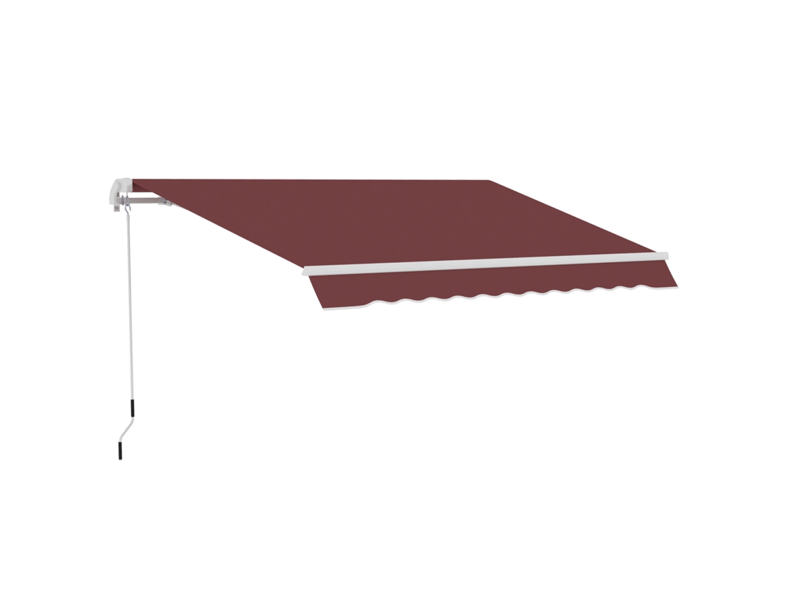 Toldo 3,5x2,5m Upf30+ Vinho Tinto Sofisticado
