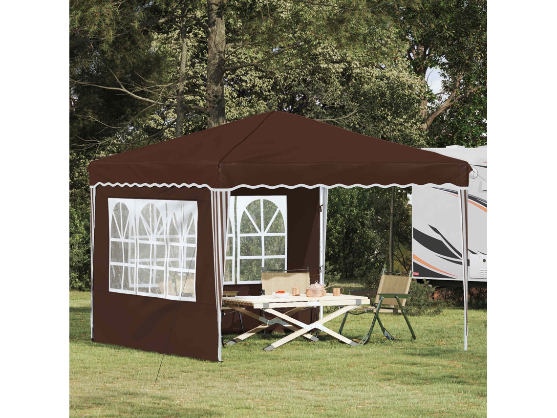 Vidaxl Tenda De Festa Pop-up 288 X 288 X 245 Cm Castanho Tecido Oxford