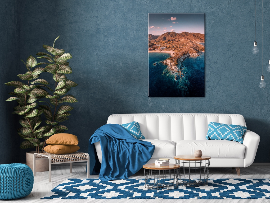 Quadro ARTGEIST Cliff in Kalamitsi (1 Part) Vertical (80x120)