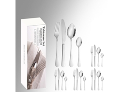 Conjunto De Talheres Para 4 Pessoas Em Aço Inoxidável Premium (20 Und)*