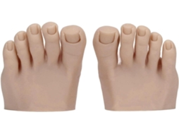 Modelo de Pé Artificial com Design Semiarticulado, Feito de Silicone Macio Ferramenta de Manicure para Treinamento. SFUSHOS