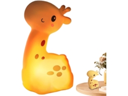 Luminária Noturna Girafa 4x8x3,5in Led Recarregável Usb, Infantil