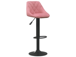 Bar Stool, Bar Stools Vidaxl Cor-de-rosa Veludo (n/a)
