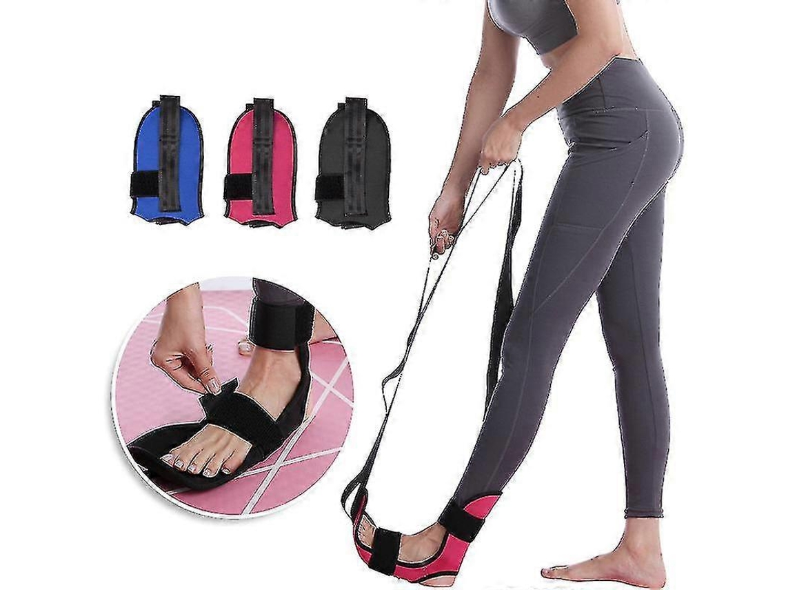 Cinto de ioga elástico, para caminhar com os dois pés e pernas, para articular o Tornozelo Blue-aquaforge