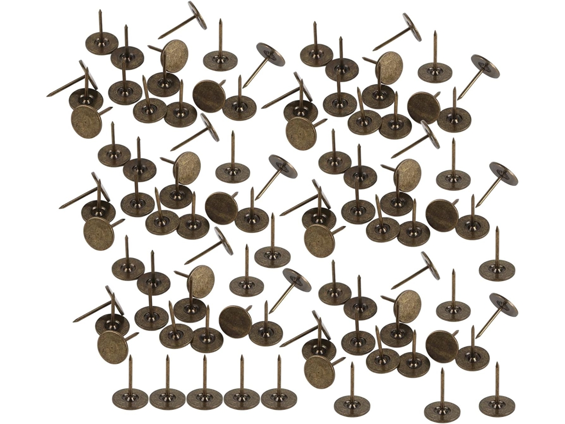 Tachas Decorativas Changor Para Estofamento, Estilo Retrô, Em Ferro Bronze Ciano, Sofás