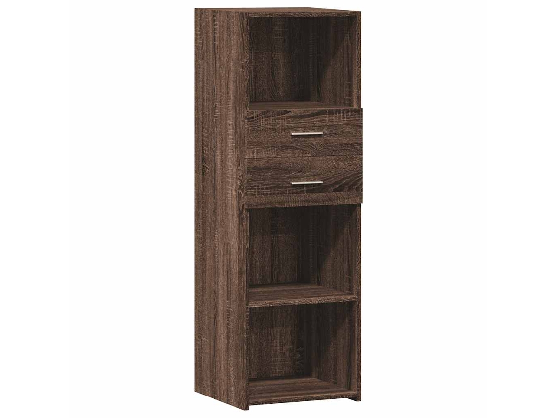 Armário Alto Derivados de Madeira Carvalho Castanho MAISON EXCLUSIVE (40x42,5x124 cm)