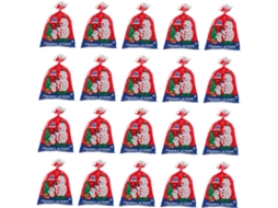 Conjunto De 50 Sacolas De Presente Com Design Natalino, Sacolas Para Doces Para Festas, Embalagem Re Gokoco