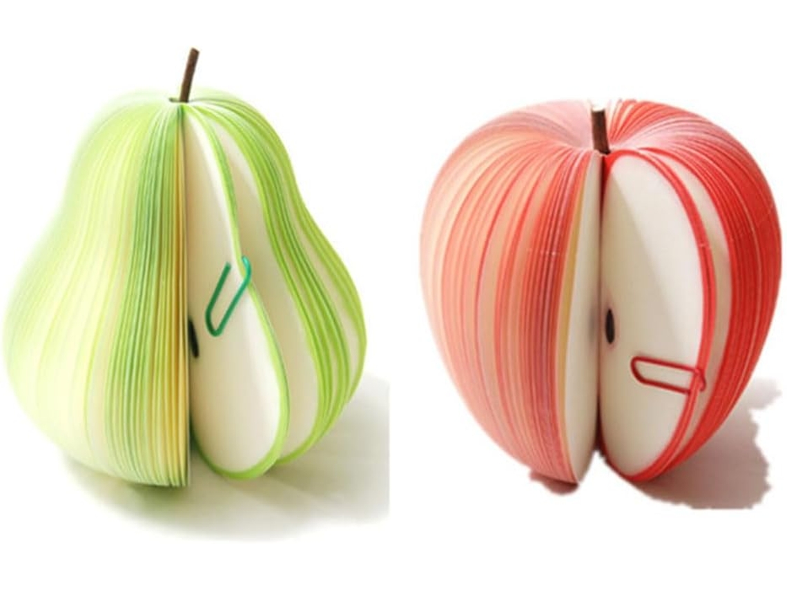 Bloco De Notas Adesivas, Frutas Coloridas, Para Escritório