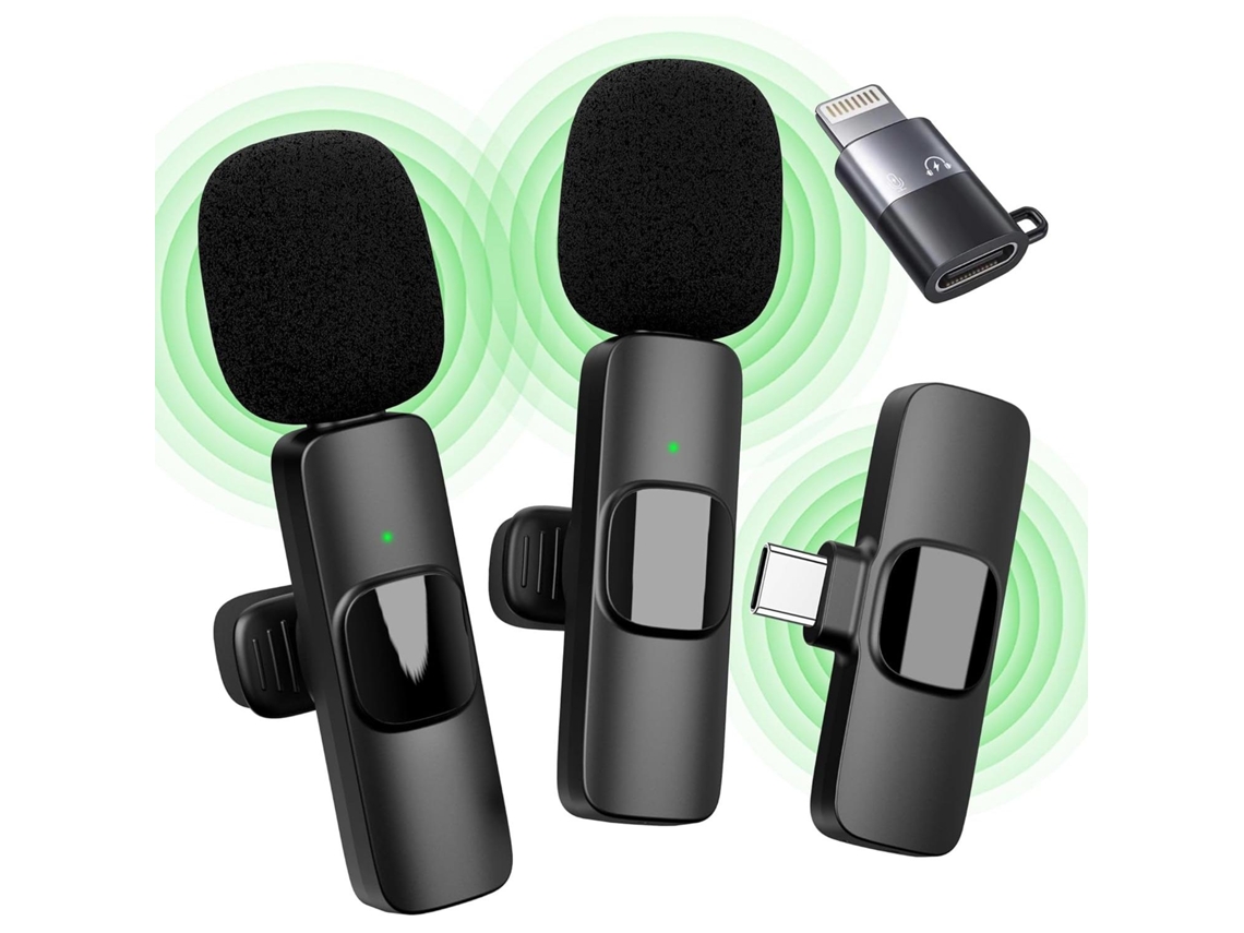 Microfone De Lapela Para Reprodução E Transmissão Ao Vivo Aquaforge