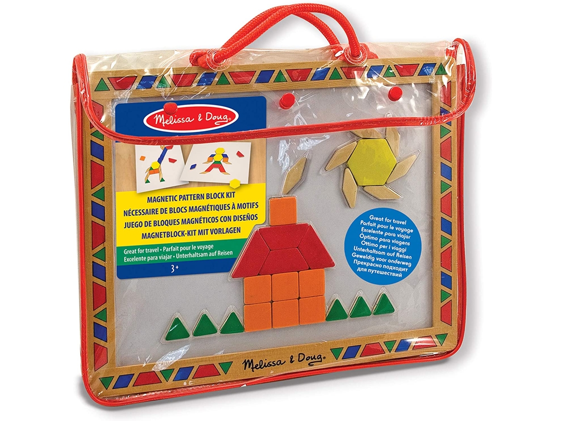 Jogo de Tabuleiro MELISSA & DOUG Magnetic Pattern Block Set (3 Anos)
