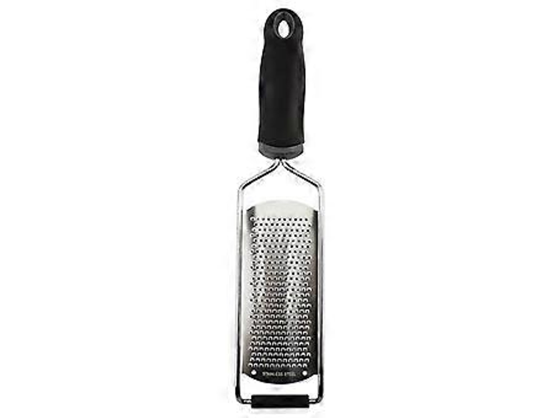 Ralador De Queijo Cozinha, Aço Inoxidável Cabo Ergonômico Em Tpr Fácil Ralar Ou Aplainar Aquaforge (preto)