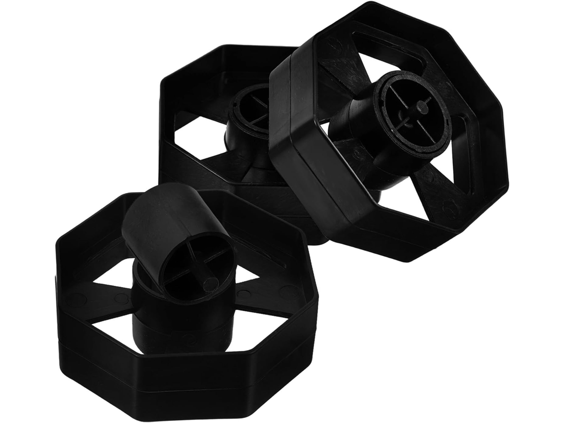 Conjunto de 3 rolos para dispensador de adesivo de mesa, feito de plástico leve com estrutura de rolo móvel, ideal para