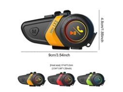 Fone de Ouvido para Capacete TAISHENGDA, Bluetooth, com microfone, luzes indicadoras