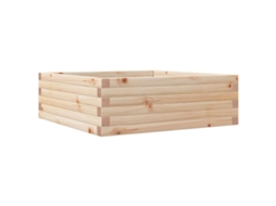 Floreira de jardim VIDAXL Marrom Madeira (70x70x23 cm)