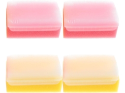 Lurelia Pack De 4 Escovas De Banho Para Bebé, Esponja Suave, Pega Ergonómica E Massagem Suave