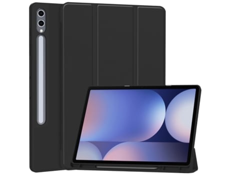 Capa Tablet Para Samsung Galaxy Tab S10 Plus 12.4 Inclui Compartimento Para Caneta Preto Winlauyet