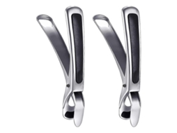 Pinças antiderrapantes e antiescaldantes para cozinhar e utensílios de cozinha, 2 peças, em aço inoxidável 304, para panelas, forno e micro-ondas.