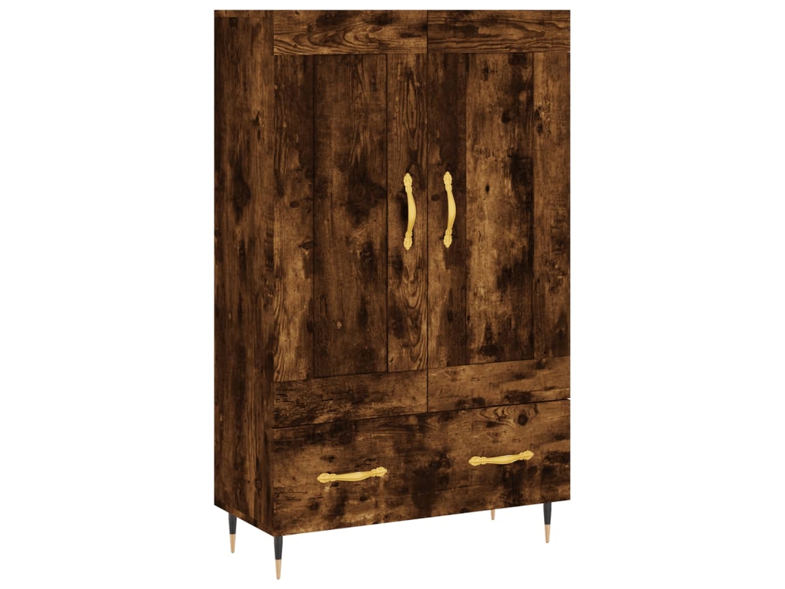 Armário Alto MAISON EXCLUSIVE Derivados de Madeira Carvalho Fumado (69,5x31x115 cm)