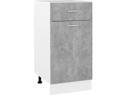 Drawer Bottom Cabinet, Drawer Bottom Cabinets Vidaxl Cinzeto Madeira Processada (n/a)