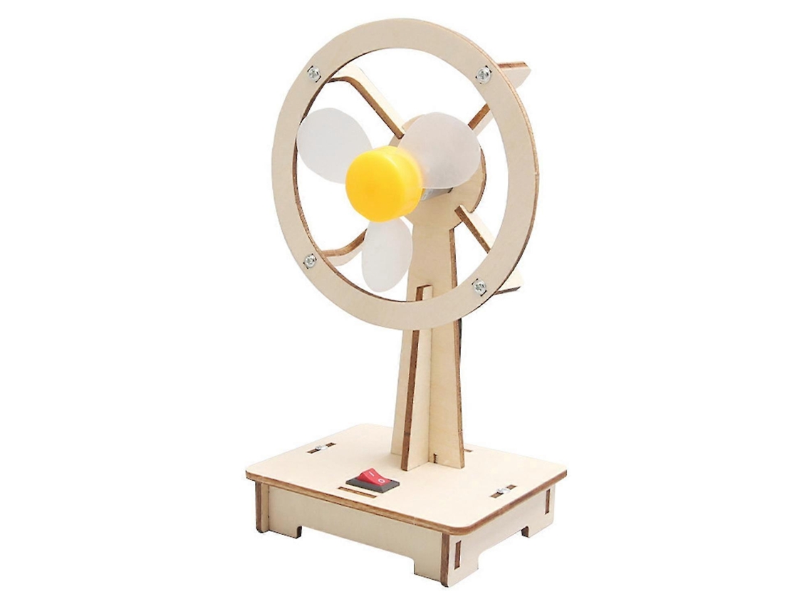 Modelo De Ventilador Elétrico De Madeira Para Montar E Aprender